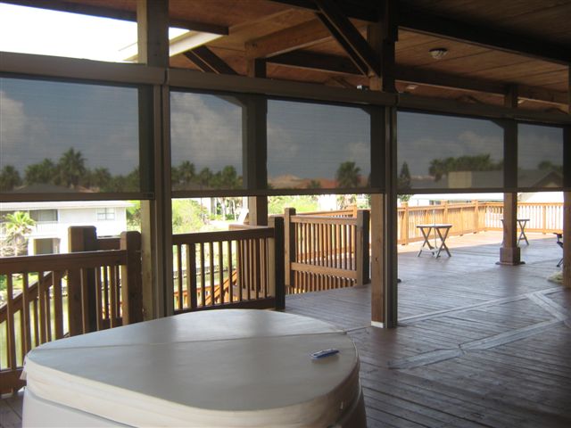 Solace Roll Screens are Available in Widths up to 30' and Heights up to 16' to Cover any Size of Patio or Deck